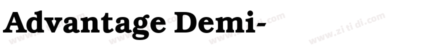Advantage Demi字体转换